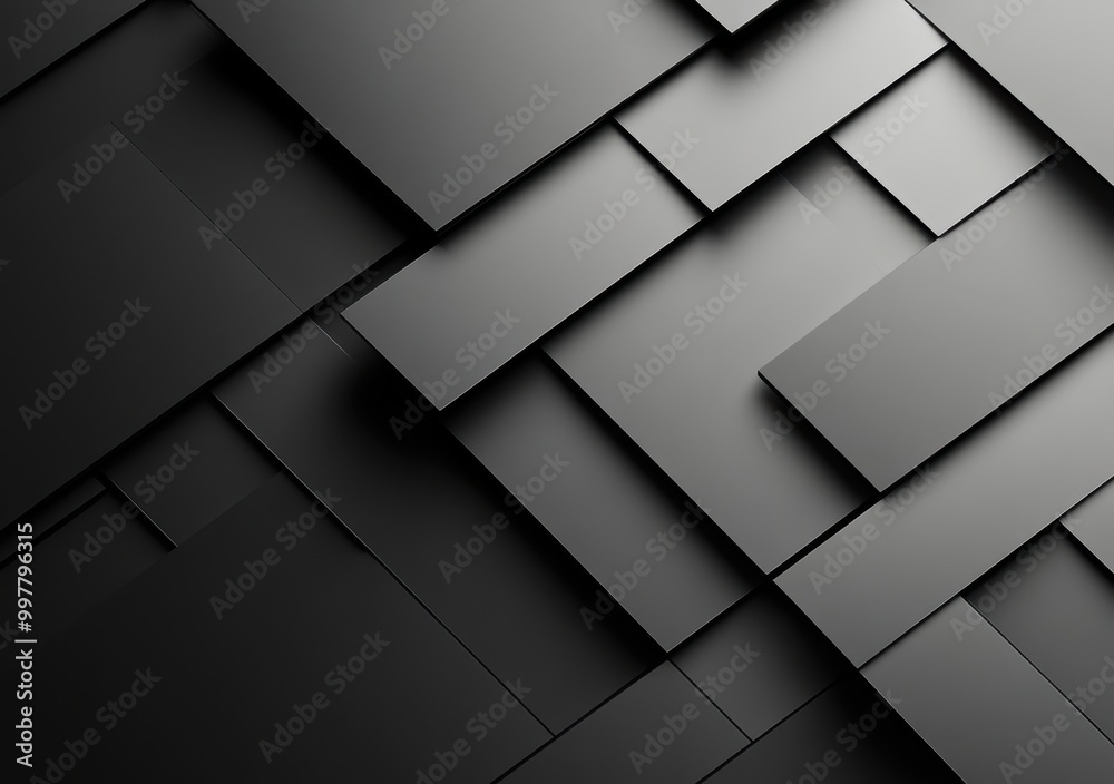 Black Geometric Shapes. Black Geometric Shapes.
