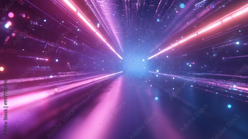 Obraz premium Neon Tunnel