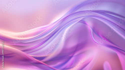 Wallpaper Mural Abstract Purple and Pink Flowing Waves Background. A mesmerizing abstract design featuring smooth, flowing waves in purple and pink hues, evoking a sense of tranquility and elegance. Torontodigital.ca
