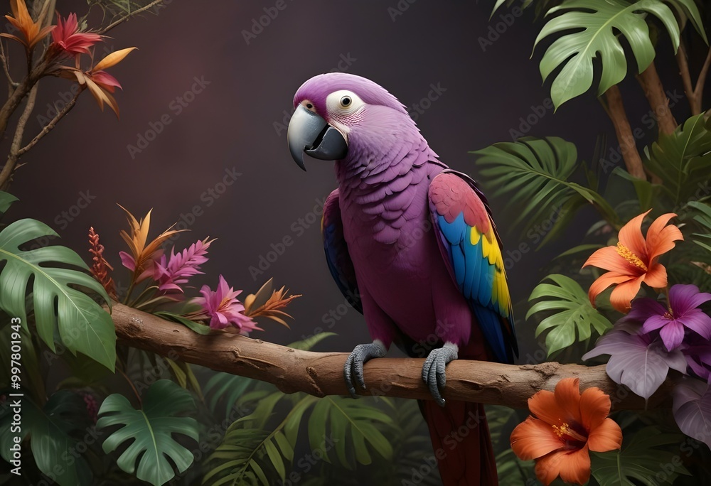 Fototapeta premium macaw in jungle