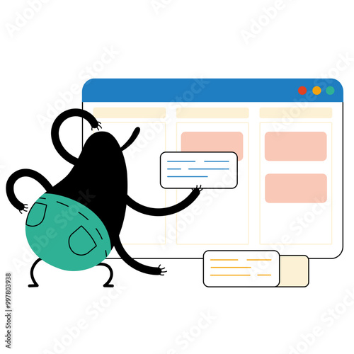 Character distributes tasks on a kanban board