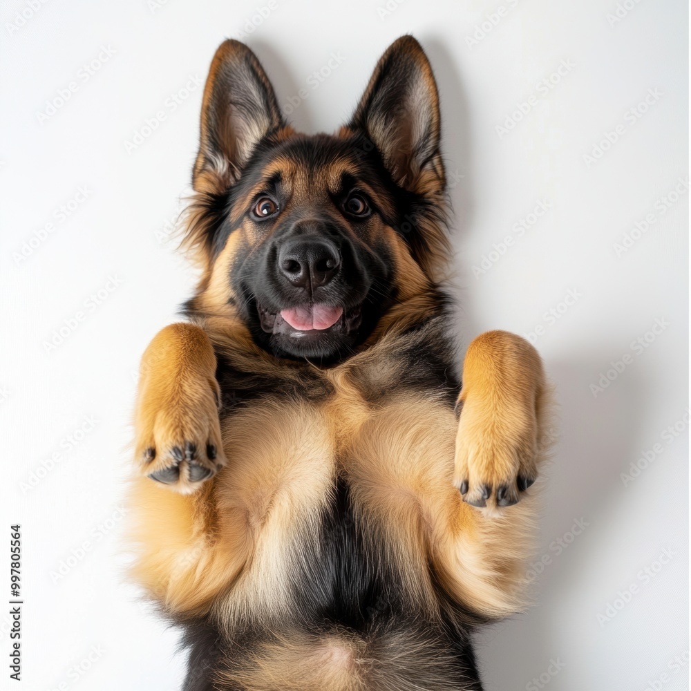 Happy German Shepherd.