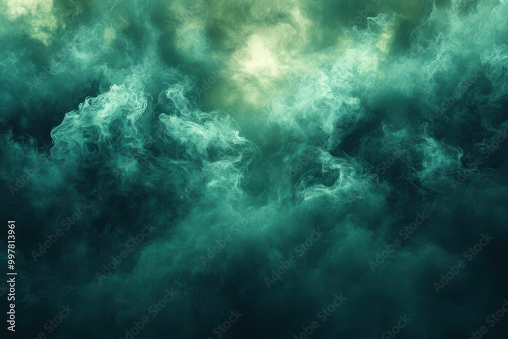 Abstract dark green and cyan background with neon light Abstract dark green and cyan background with neon light
