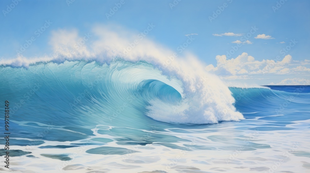 An aerial shot of deep blue ocean water, showcasing the dynamic patterns of waves An aerial shot of deep blue ocean water, showcasing the dynamic patterns of waves