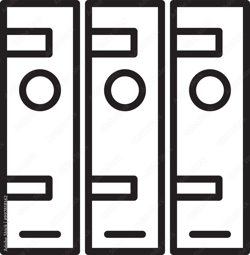 Fotografie Stack of Books Line Icon