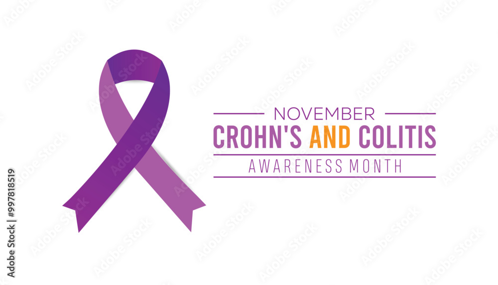 Crohn's and Colitis Awareness Month is observed every year on November. Medical Healthcare Awareness concept. background, placard, banner template Vector illustration design. Crohn's and Colitis Awareness Month is observed every year on November. Medical Healthcare Awareness concept. background, placard, banner template Vector illustration design.