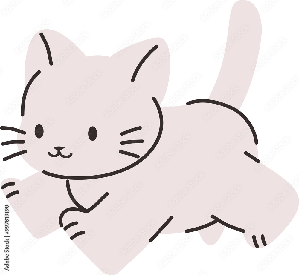 Cute Running Cat
