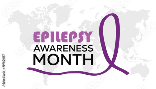 Epilepsy awareness month is observed every year on November. Medical Healthcare Awareness concept. background, placard, banner template Vector illustration design.