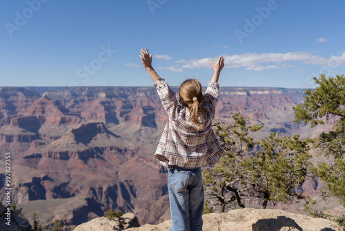 Wallpaper Mural Child at the Grand Canyon in Arizona USA.  Torontodigital.ca