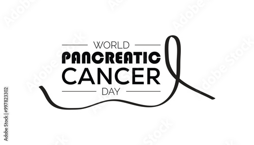 World Pancreatic Cancer Day is observed every year on November. Medical Healthcare Awareness concept. background, placard, banner template Vector illustration design.