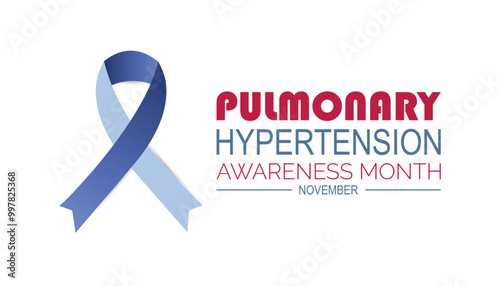 Pulmonary Hypertension Awareness Month is observed every year on November. Medical Healthcare Awareness concept. background, placard, banner template Vector illustration design.