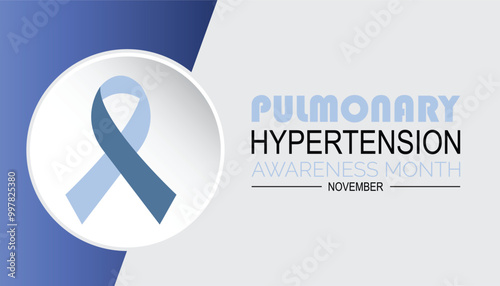 Pulmonary Hypertension Awareness Month is observed every year on November. Medical Healthcare Awareness concept. background, placard, banner template Vector illustration design.