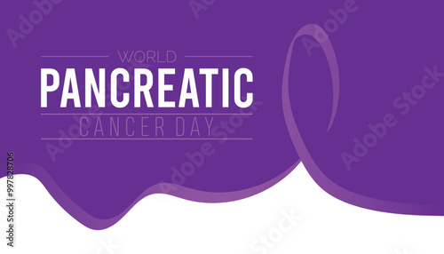 World Pancreatic Cancer Day is observed every year on November. Medical Healthcare Awareness concept. background, placard, banner template Vector illustration design.