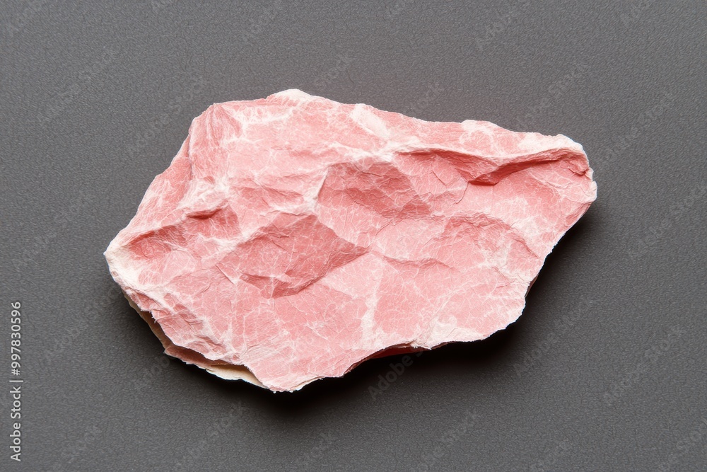 Rough pink crystal rock formation Rough pink crystal rock formation