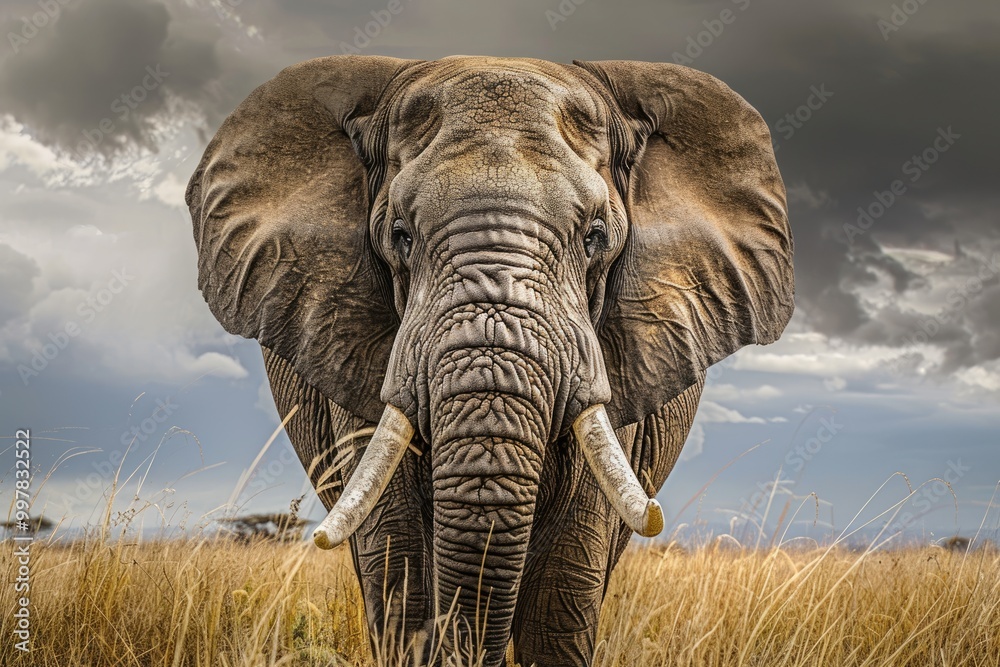 Fototapeta premium elephant in the jungle 