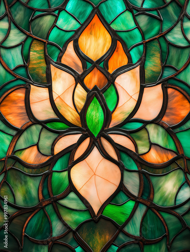 A high-resolution stained glass background