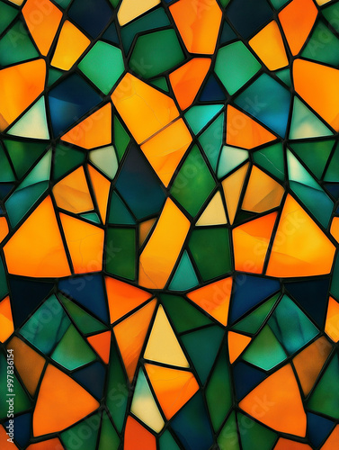 A high-resolution stained glass background