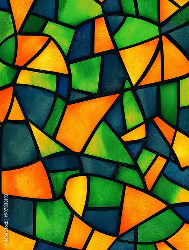 A high-resolution stained glass background