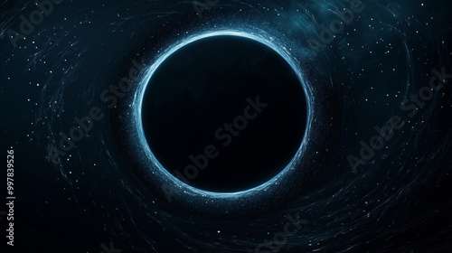 Glowing Ring of Light with Digital Effects 