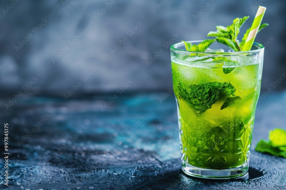 Refreshing Mint Mocktail with Fresh Herbs for a Cooling Summer Delight Refreshing Mint Mocktail with Fresh Herbs for a Cooling Summer Delight