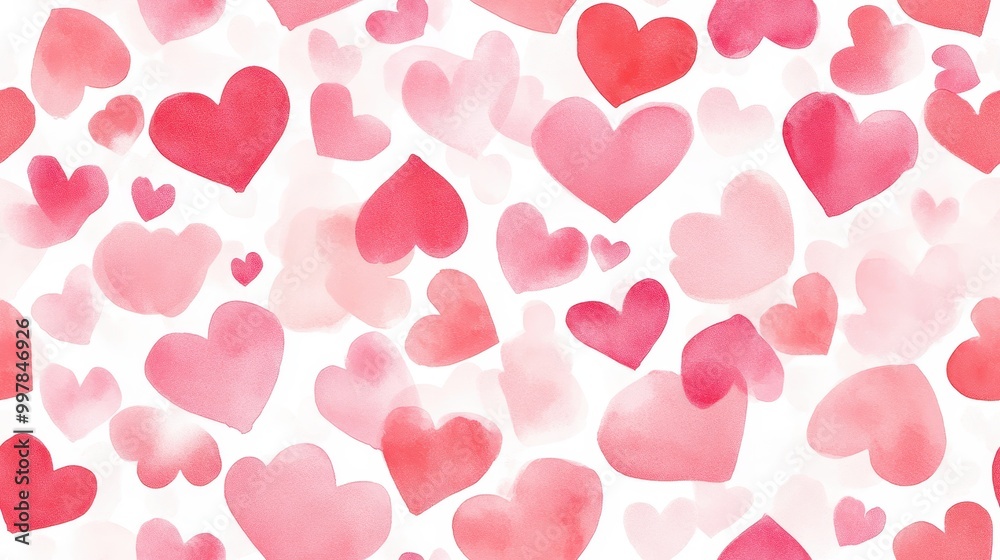 Romantic background with soft red and white hearts in a pastel palette. Ideal for Valentine's Day, love-themed designs, or wedding invitations. Romantic background with soft red and white hearts in a pastel palette. Ideal for Valentine's Day, love-themed designs, or wedding invitations.