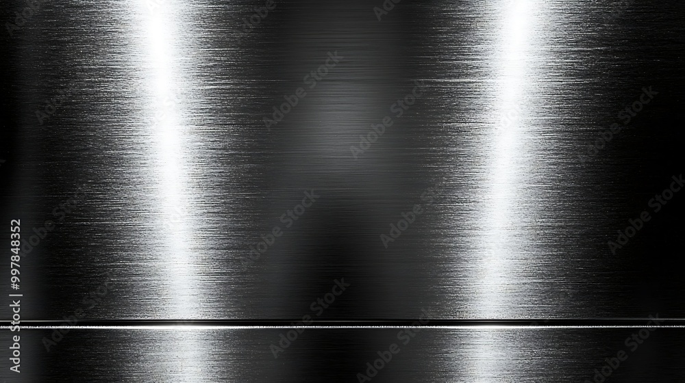 Obraz premium Smooth brushed metal surface with subtle reflections.