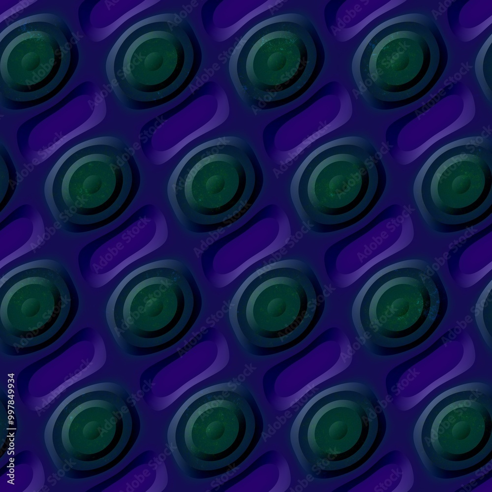 Obraz premium Abstract Seamless pattern. 3D Embossed background. 8K high resolution.