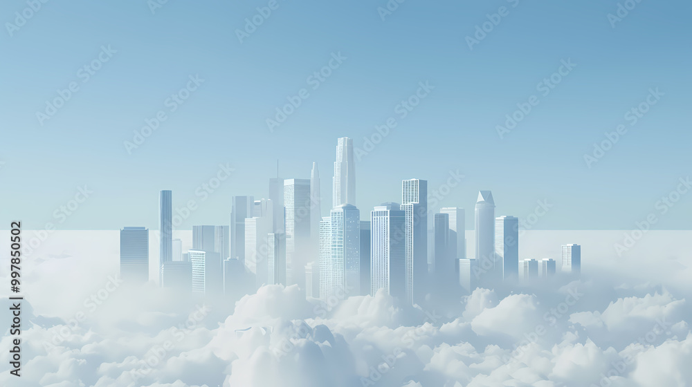 Fototapeta premium city in the sky
