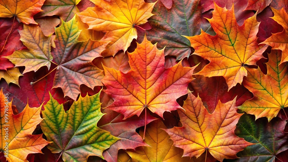 Extreme close-up detailed texture background of maple leaves Extreme close-up detailed texture background of maple leaves