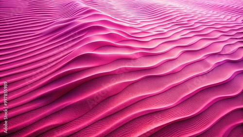 Extreme close-up minimalist desert landscape with pink wavy patterns