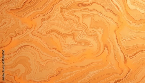 Swirling Marble Art in Caramel and Cream, Ethereal Highlights and Fluid Motion