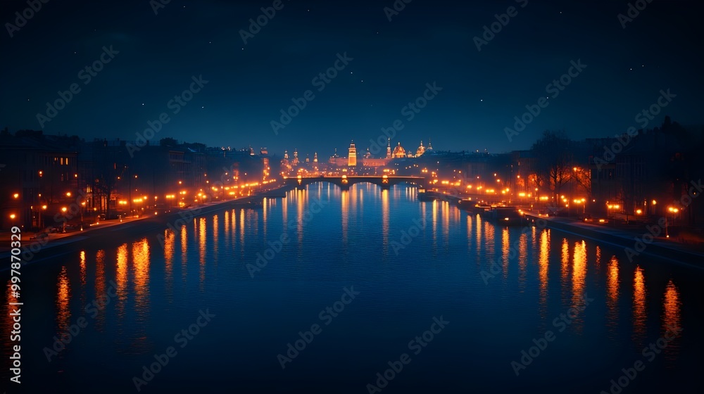 Nighttime cityscapes with bridges glowing brightly in stunning urban pictures Nighttime cityscapes with bridges glowing brightly in stunning urban pictures