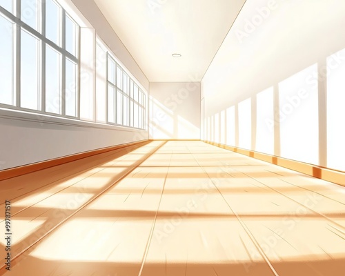 Tutoring illustration background Vanishing Point Perspective