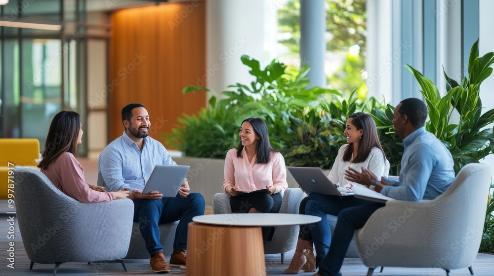 Modern Office Meeting: A Team Collaboration Modern Office Meeting: A Team Collaboration