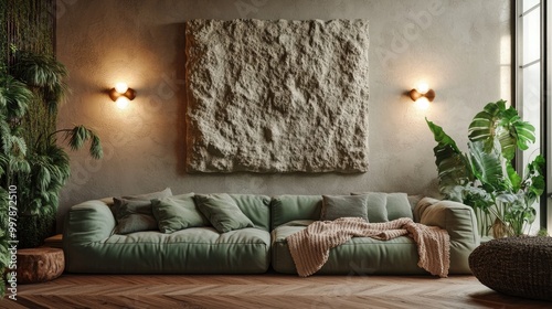 A tranquil space filled with a combination of Scandi and Californian design elements