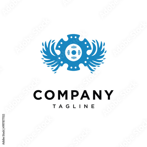 Clutch Angel Wings logo icon vector