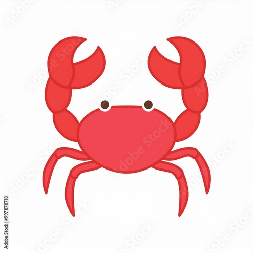 crab illustration isolated on white