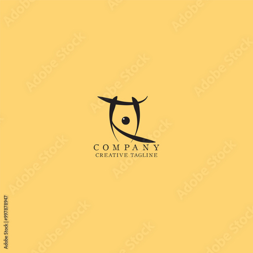 Q Logo Vector Graphic Branding Letter Element with isolated background Orange