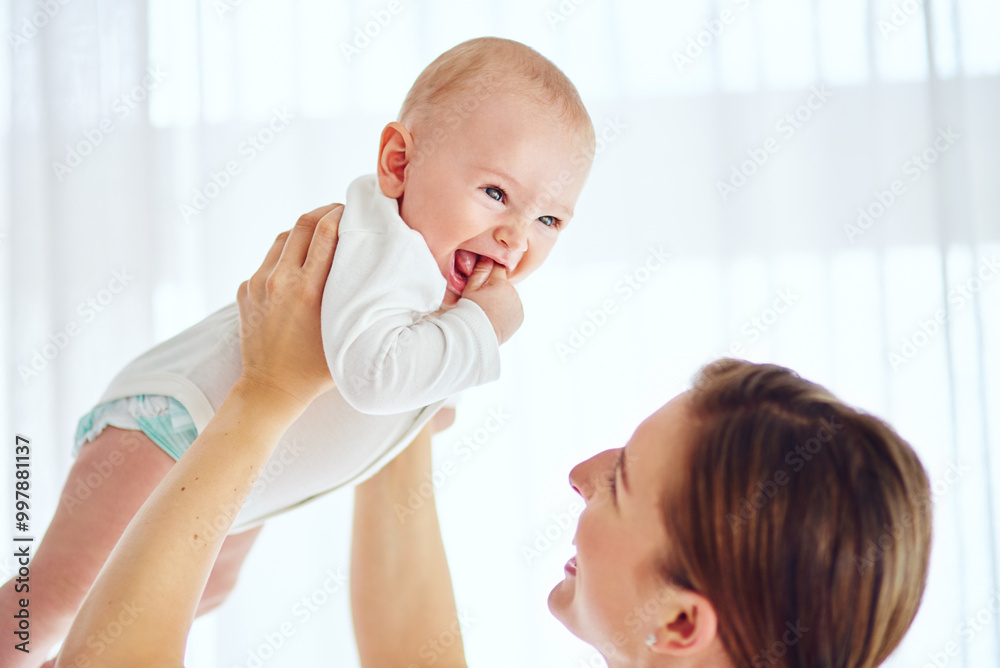 Care, support and baby with mother playing for security, happiness and safety. Growth, relax and love with woman and kid bonding in family home for trust, youth and child development together Care, support and baby with mother playing for security, happiness and safety. Growth, relax and love with woman and kid bonding in family home for trust, youth and child development together