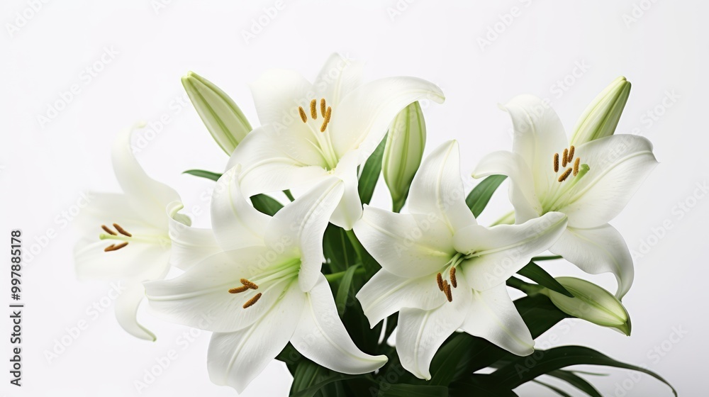 Elegant White Lilies Bouquet Elegant White Lilies Bouquet