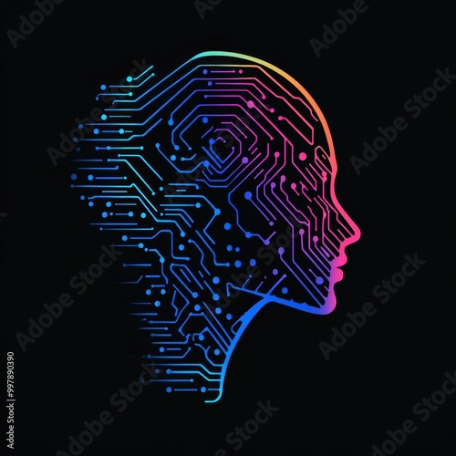 Unique Logo Design Capturing the Essence of AI and Machine Learning