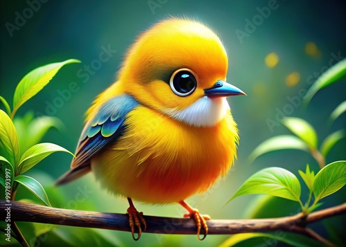 Colorful and Playful Tweety Bird Illustrations Perfect for Nature and Animal-Themed Projects photo