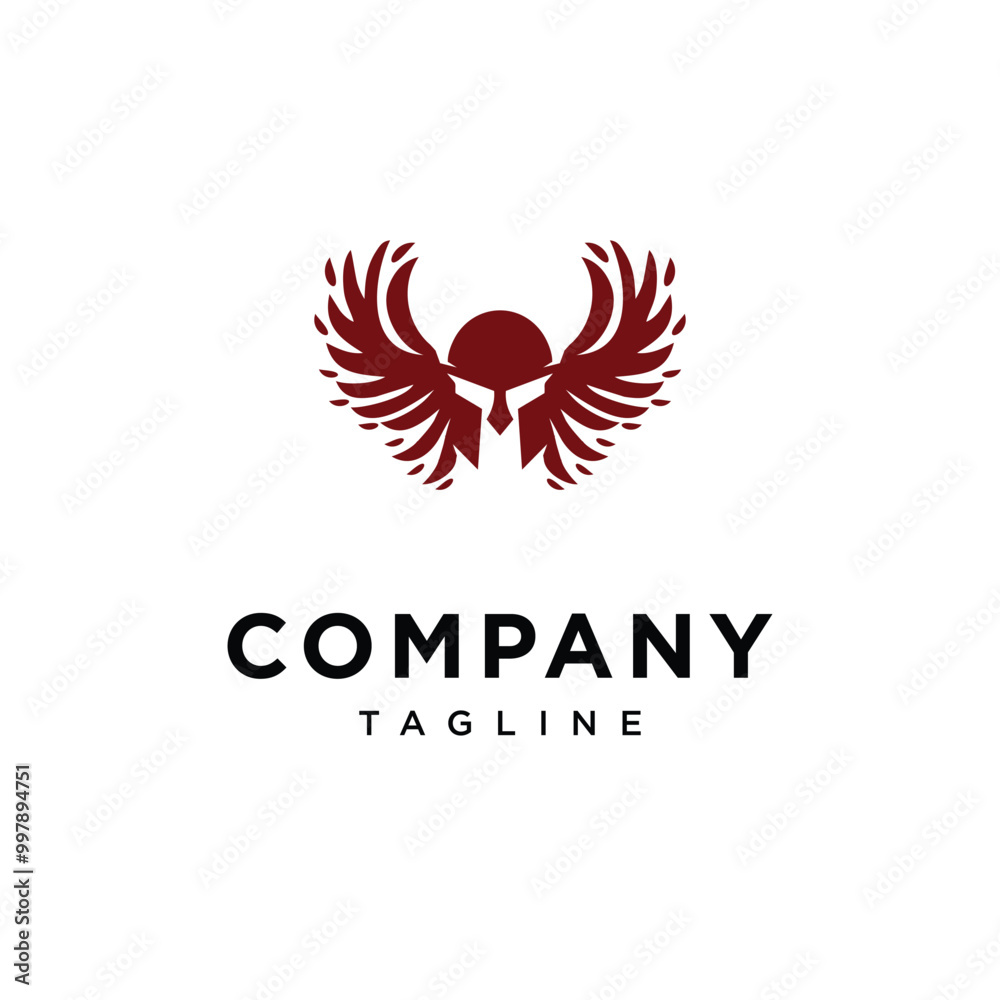 Spartan Angel wings logo icon vector Spartan Angel wings logo icon vector