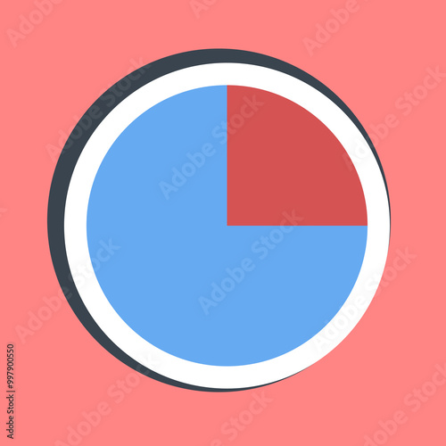 Sticker pie charts. USA general election elements.