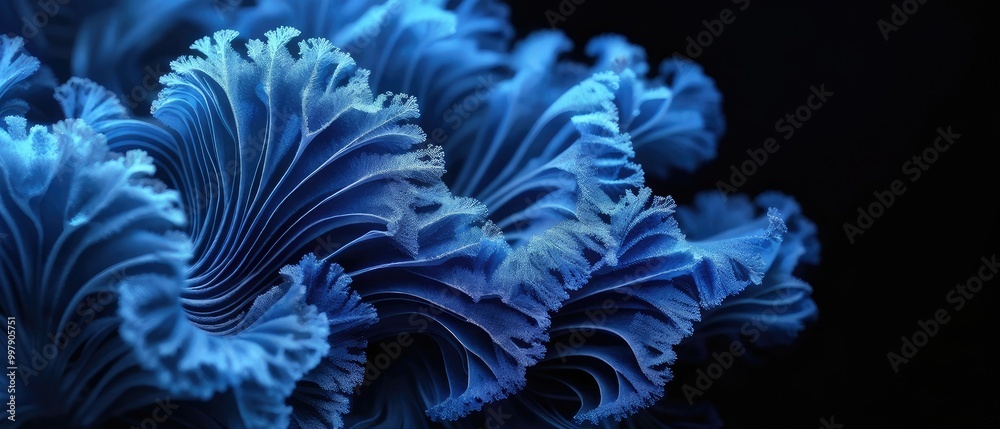 Obraz premium Abstract Blue Folds