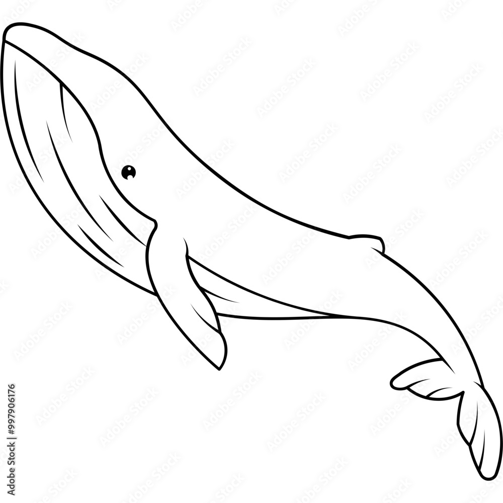 Fototapeta premium Whale Icon