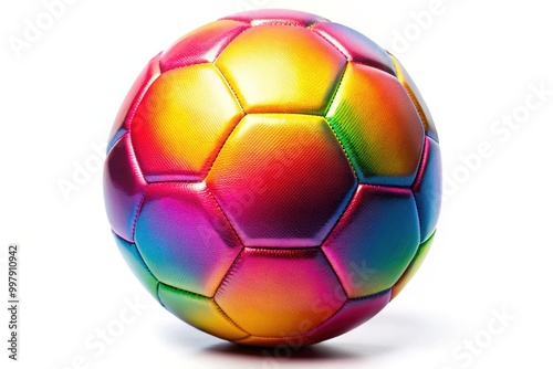High-Quality PNG Soccer Ball Isolated on White Background for Sports and Graphic Design Projects