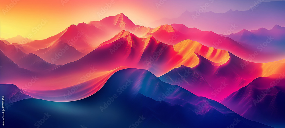 custom made wallpaper toronto digitalColourful decorative abstract mountain wallpaper background