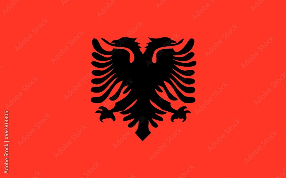 Albania flag country flag of albania