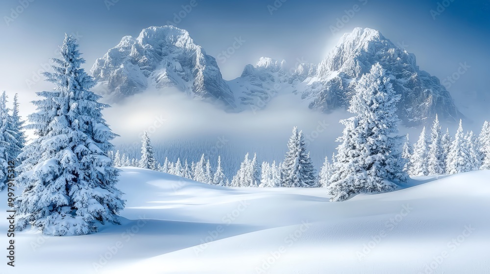 Icefields Parkway in winter